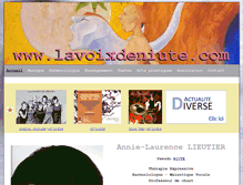 Tablet Screenshot of lavoixdeniute.com